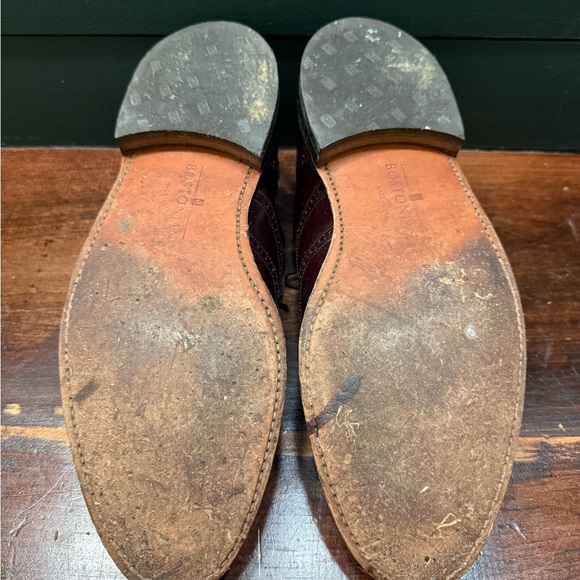 Bostonian 🇺🇸 Made in USA Men's Burgundy Wingtip Leather Oxfords 12 D - Picture 14 of 15